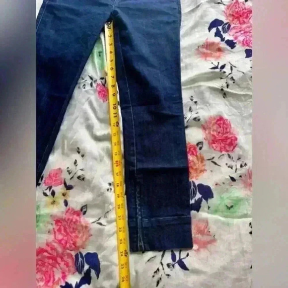 Ann Taylor Loft Modern Crop Pant Women's Dark Demin Size 0 - Picture 7 of 8